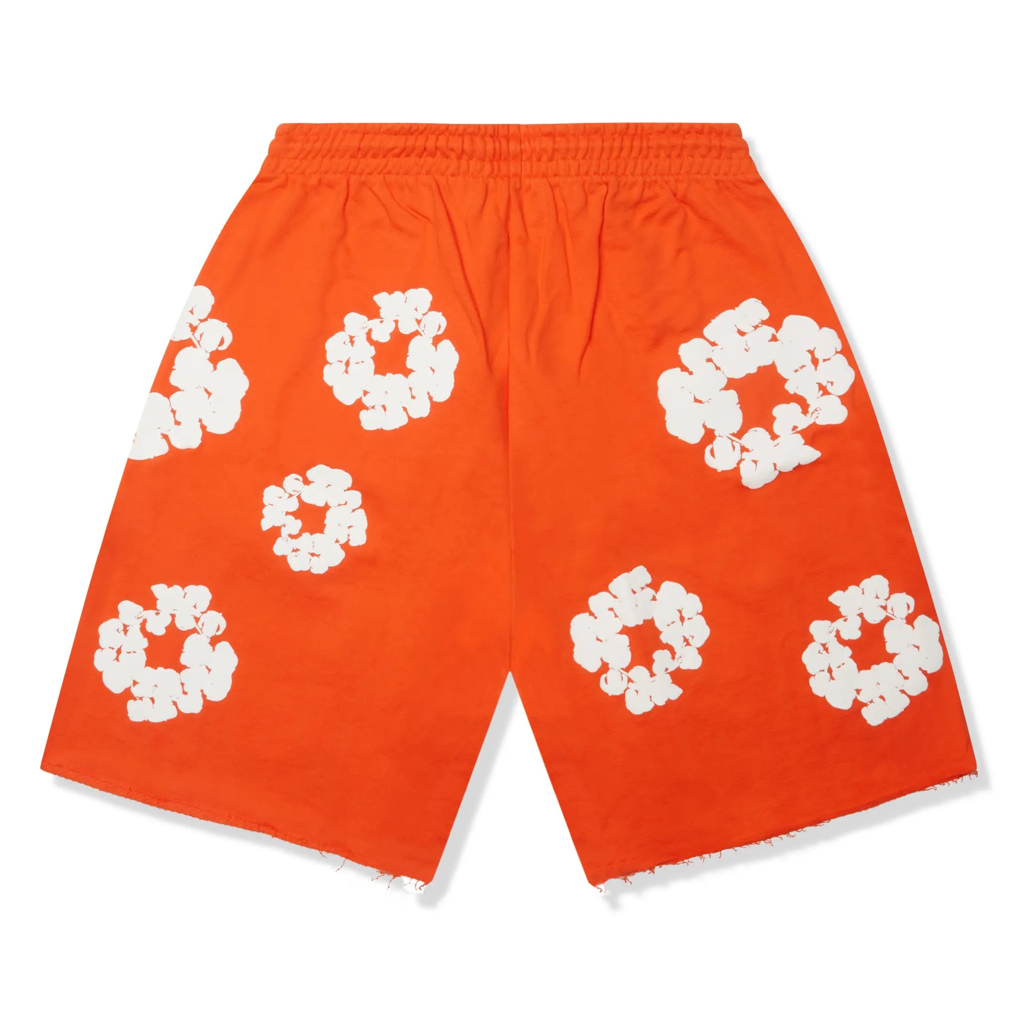 Back view of Denim Tears The Cotton Wreath Orange Shorts
